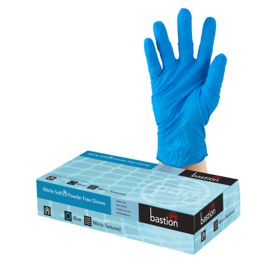 Nitrile Soft P/F Blue Gloves X-Large