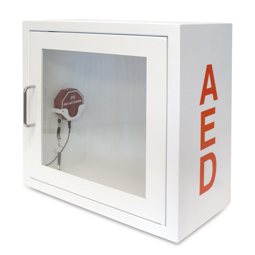 AED Alarmed Metal Storage Cabinet