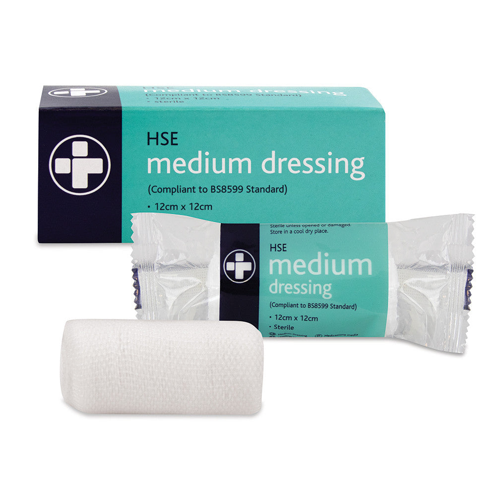 Medium HSE Dressing - 12cm x 12cm - Boxed