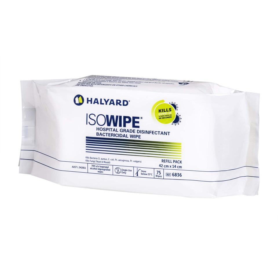 ISOWIPE* Refill Pack - Pack of 75 wipes