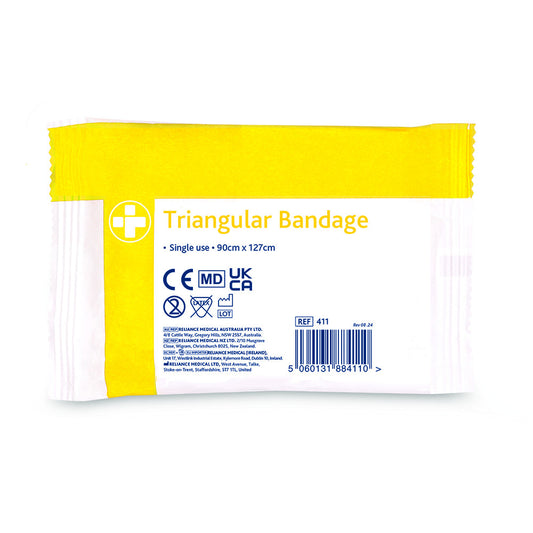 Single Use Triangular Bandage - Boxed - 90cm x 127cm