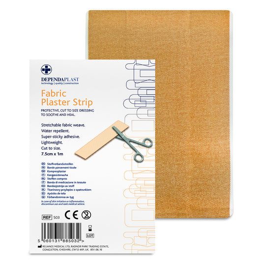 Dependaplast Fabric Dressing Strip - 7.5cm X 1m