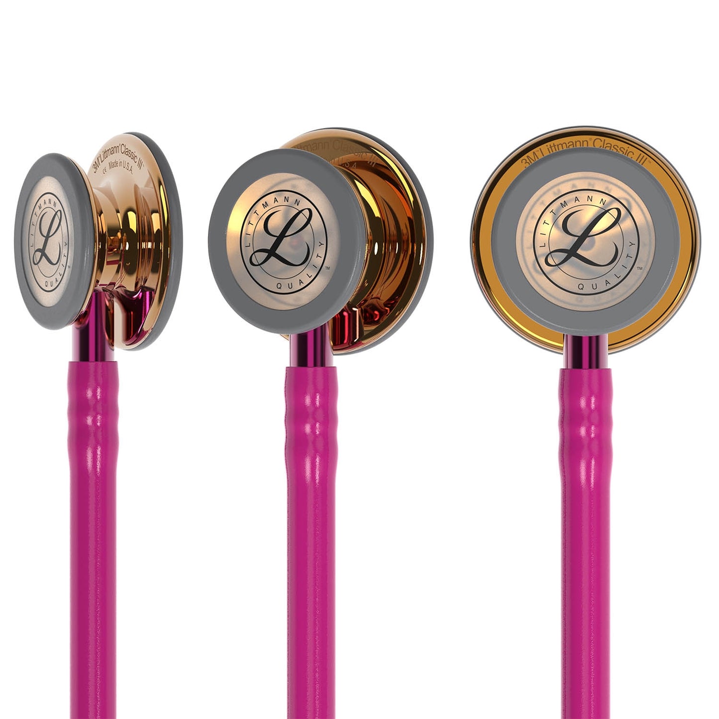 Littmann Classic III Monitoring Stethoscope: High Polish Copper & Raspberry - Limited Edition 5647