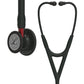 Littmann Cardiology IV Diagnostic Stethoscope: Black & Black - Red Stem 6200