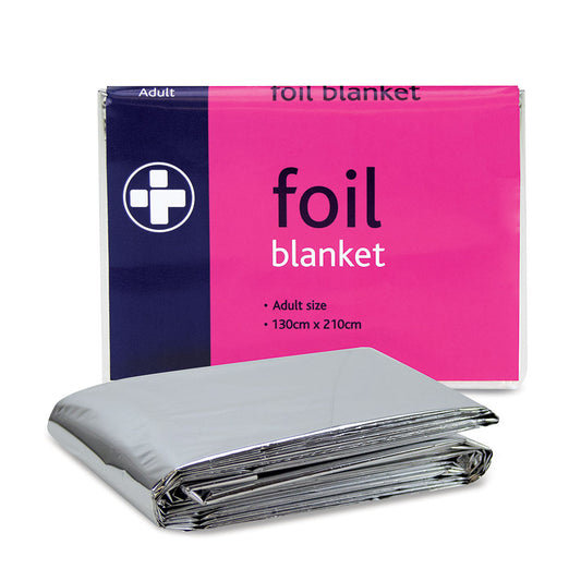 Foil Blanket Adult Size Boxed - 130cm x 210cm