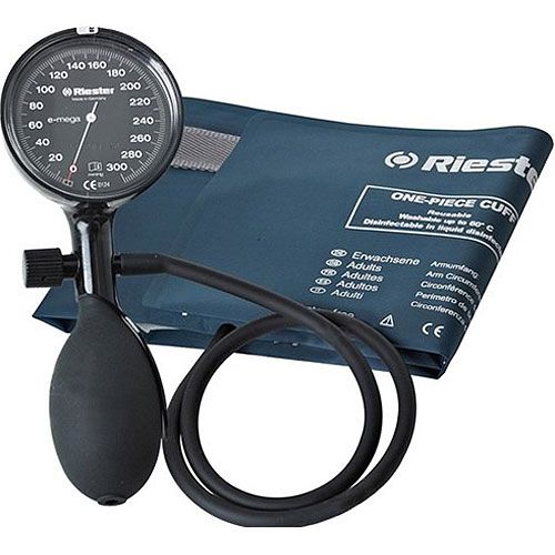 Riester - E-mega Black with Adult BP Cuff