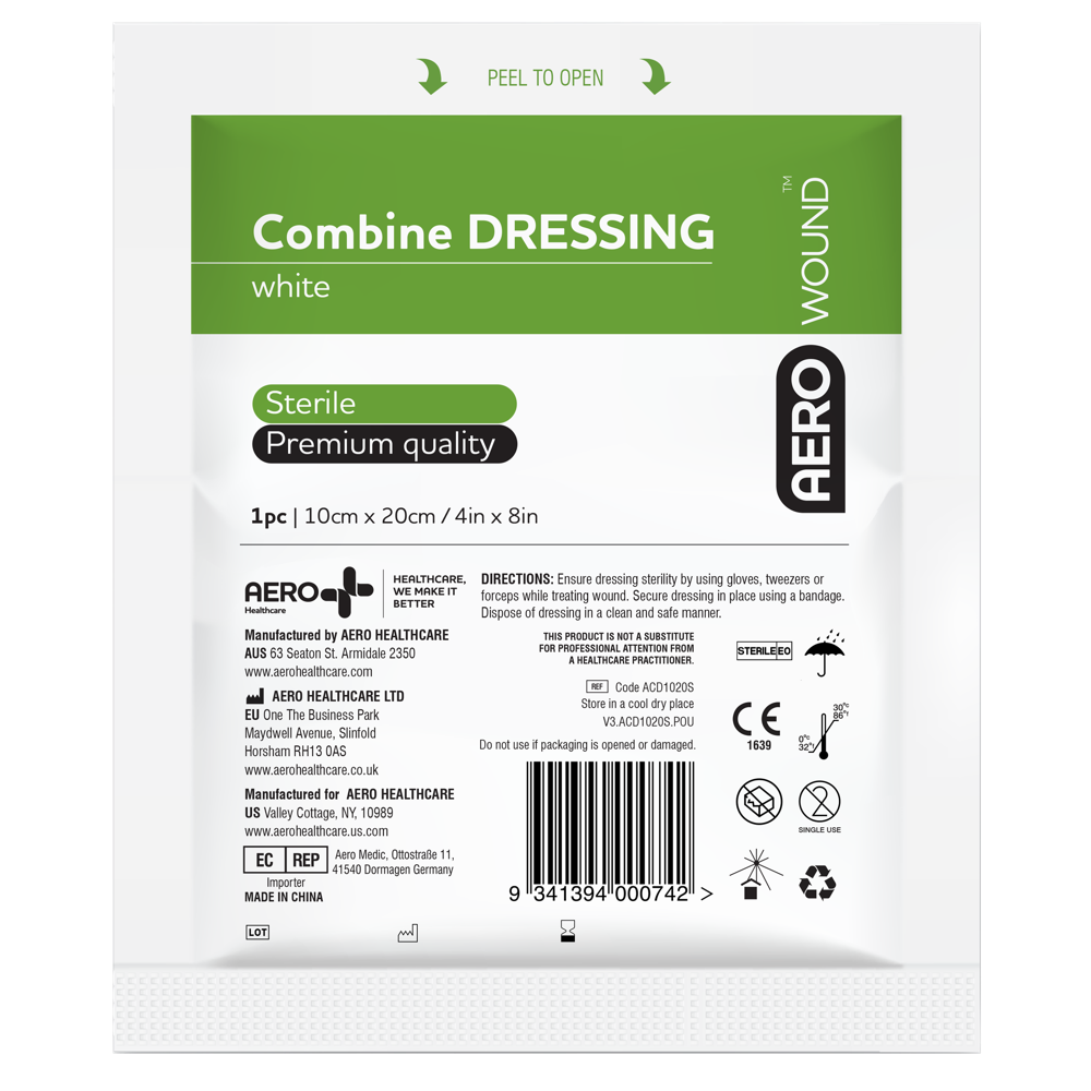 AEROWOUND Combine Dressing 10 x 20cm Single