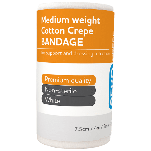 AEROCREPE Medium Cotton Crepe Bandage - 7.5cm x 4M