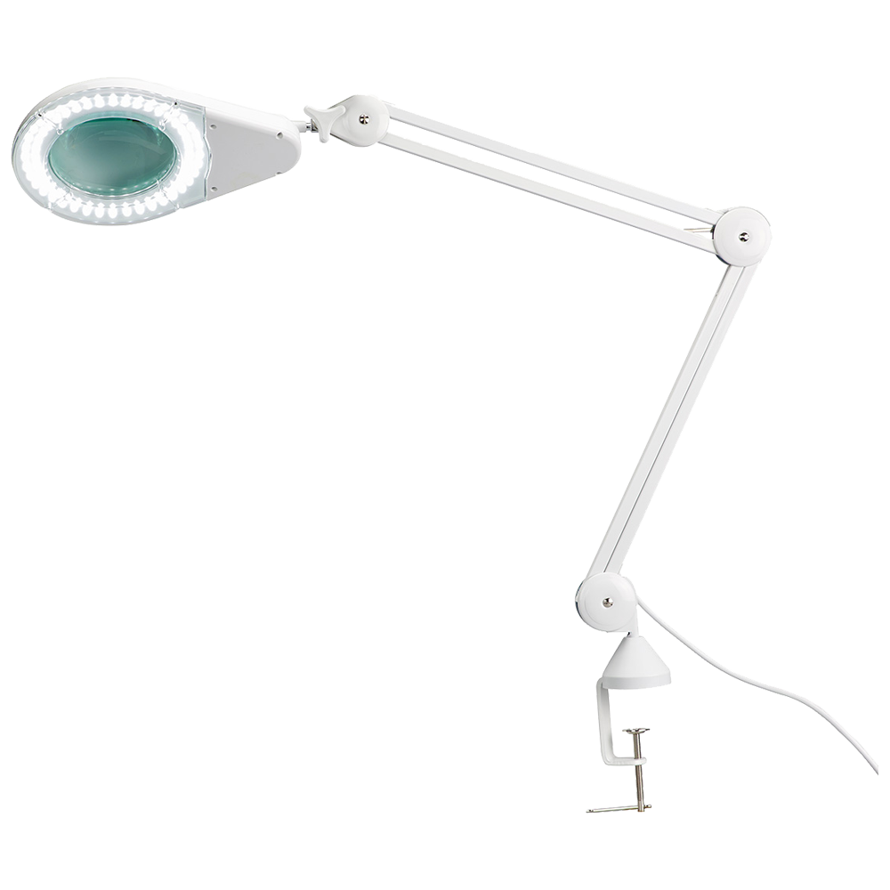 LED Magnifying Lamp with Table Clamp - 115cm Extension