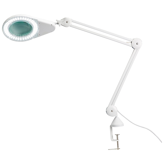 LED Magnifying Lamp with Table Clamp - 115cm Extension