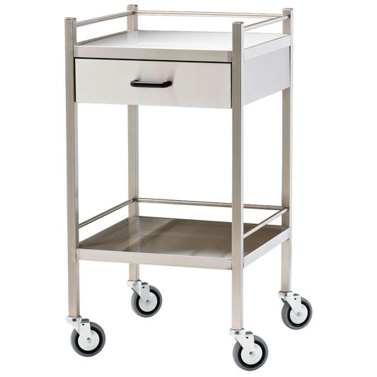 Stainless Steel Trolley with Drawer