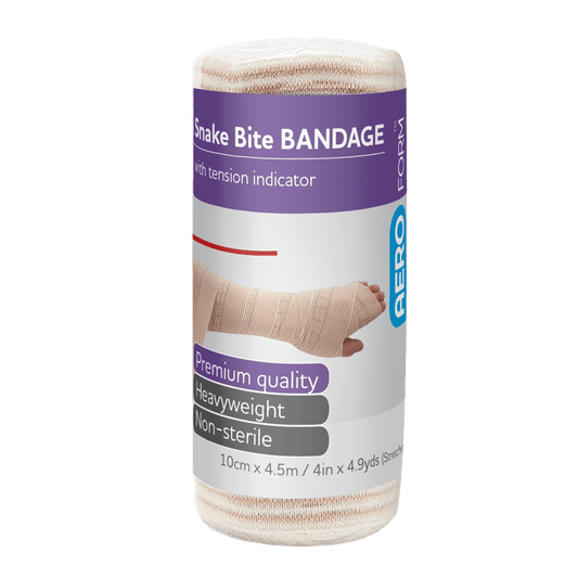 AEROFORM Short Snake Bite Bandage with Indicator - 10cm x 4.5M