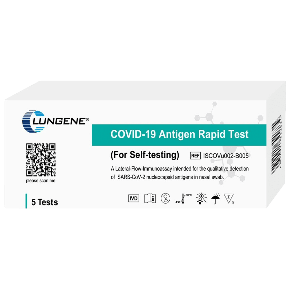 Nasal Rapid Antigen COVID-19 Self Test - Pack of 5