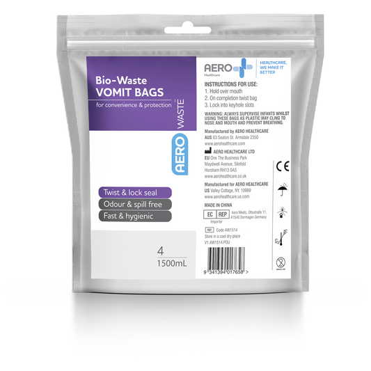 AEROWASTE Bio-Waste Vomit Bag 1500ml Bag/4