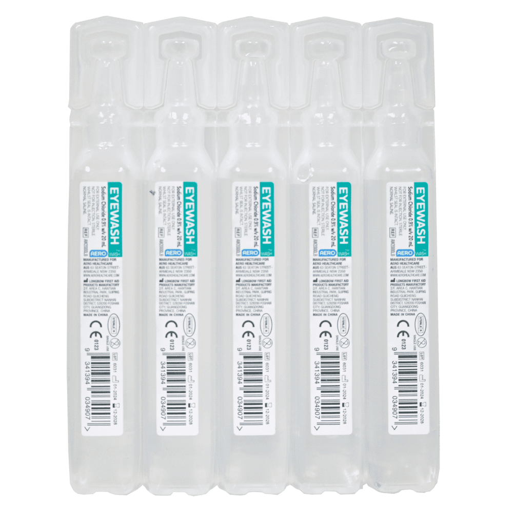 AEROWASH Sodium Chloride Eyewash Ampoule - 20ml