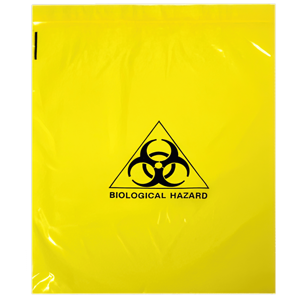 AEROHAZARD Biohazard Clinical Waste Bag 4L – Press Seal, 30um - 250 x 300mm