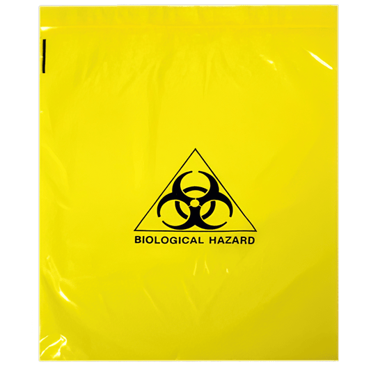 AEROHAZARD Biohazard Clinical Waste Bag 4L – Press Seal, 30um - 250 x 300mm