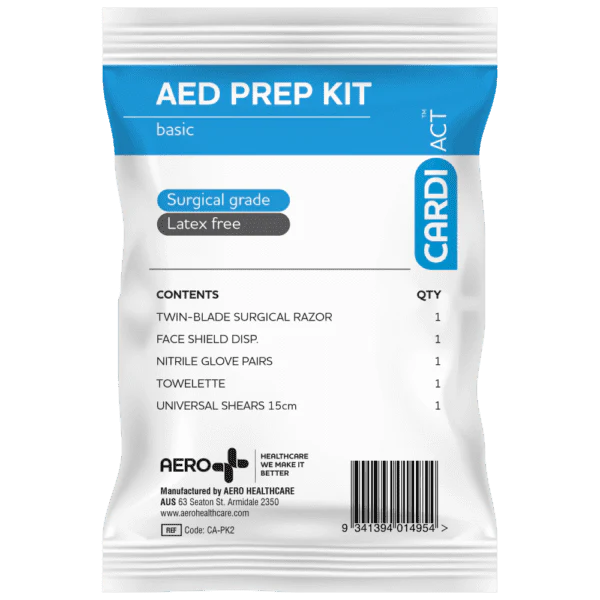 Cardiact AED Basic Prep Kit 12.5 x 20.5cm