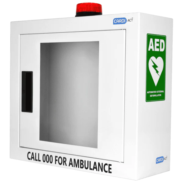 Alarmed AED Cabinet with Strobe Light 42 x 38 x 15.5cm