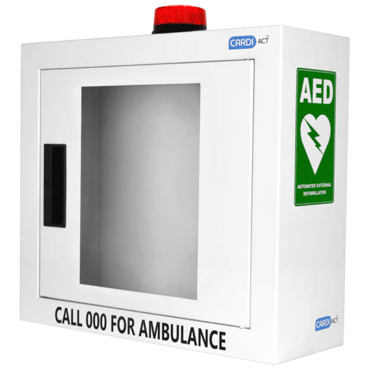 Alarmed AED Cabinet with Strobe Light 42 x 38 x 15.5cm