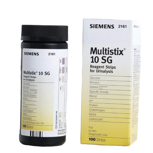 Siemens Multistix 10 Urinalysis Test Strips - Pack of 100