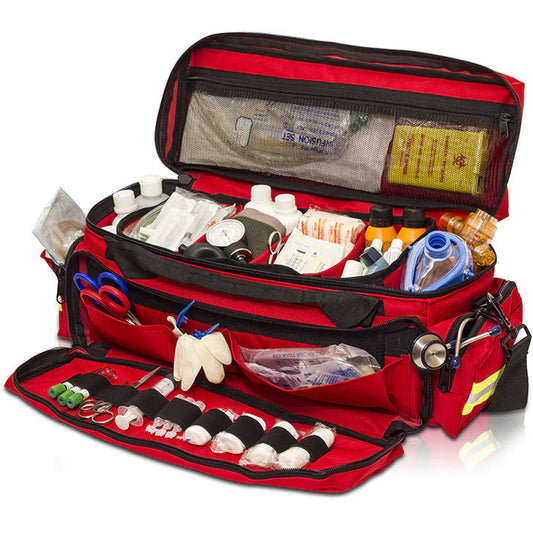 Elite Oxygen Therapy Emergency Bag - Red