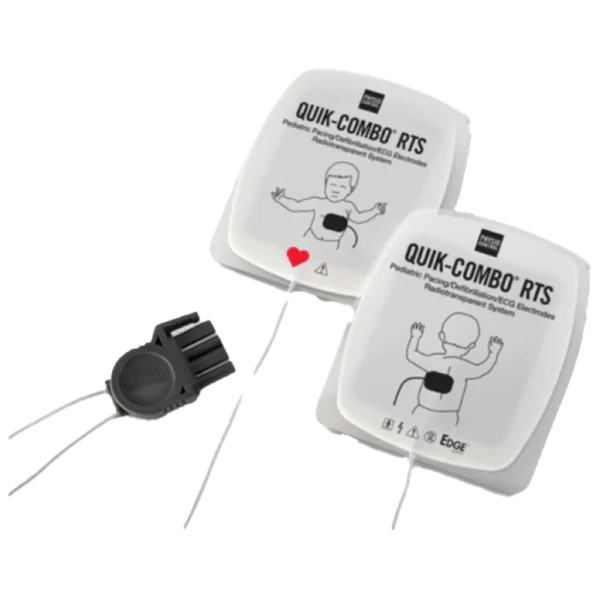 LifePak RTS electrodes with QUIK-COMBO connector – Pediatric (for LP12, LP15 & LP20)