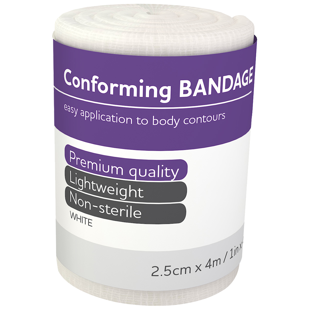 AEROFORM Conforming Bandage 2.5cm x 4M Wrap/12