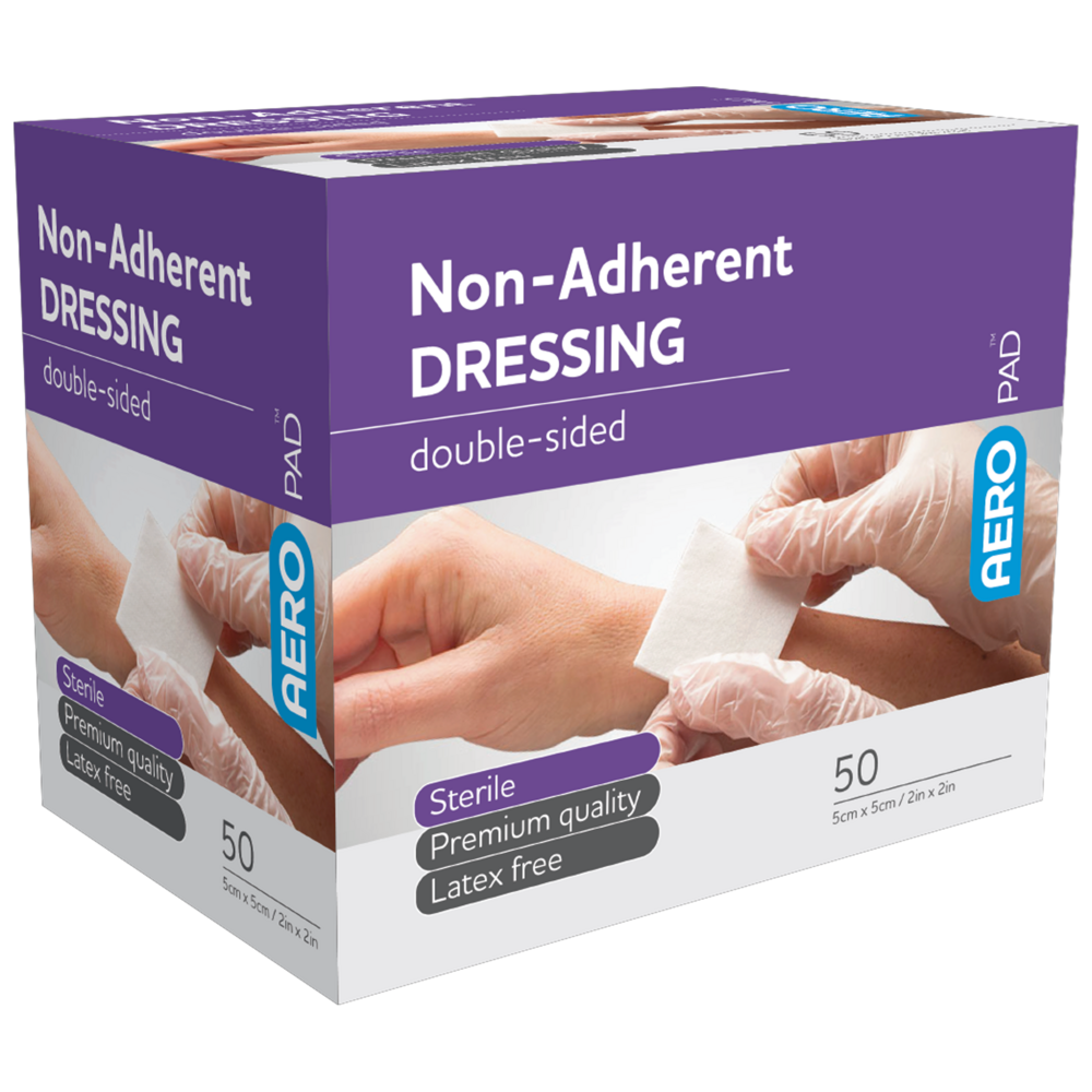 AEROPAD Non-Adherent Dressing 5 x 5cm Box/50