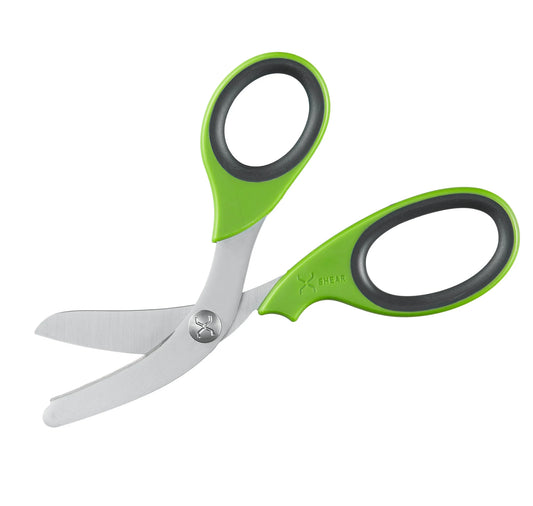 XShear 7.5“ Trauma Shears,  Stainless blade Green/Gray Handles