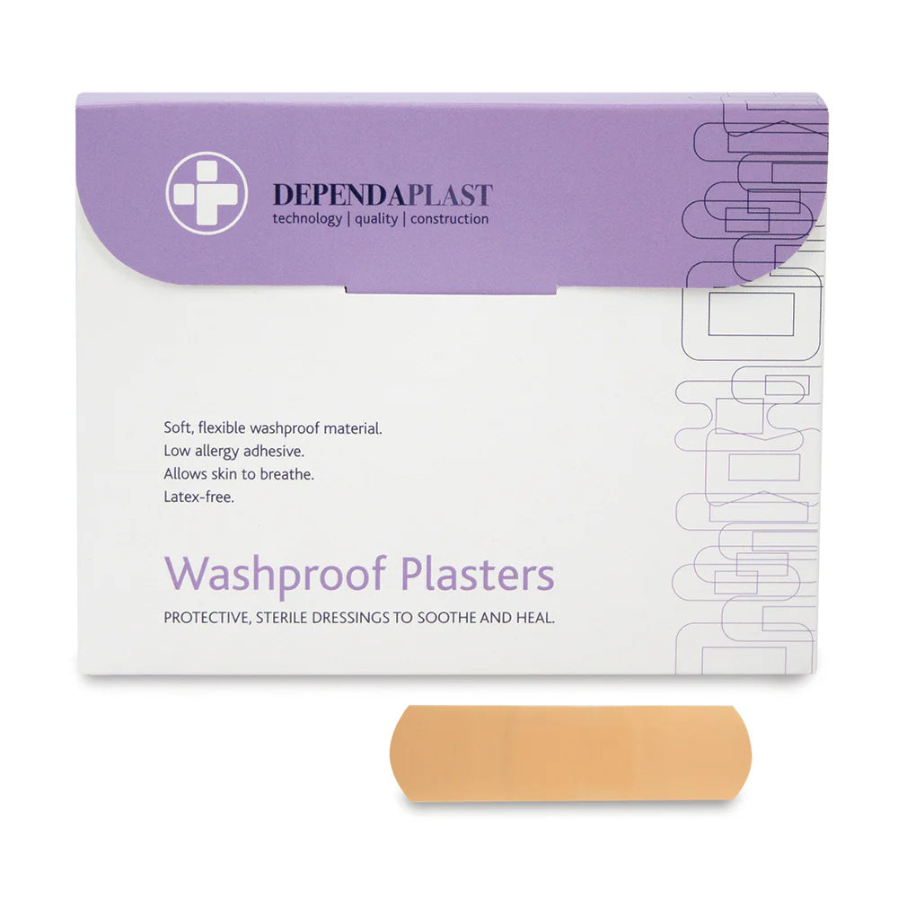 Dependaplast Washproof Plasters - 7cm x 2cm - Box of 100