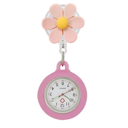 Flower Fob Watch Pink