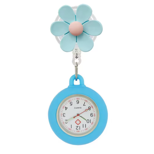 Flower Fob Watch Blue