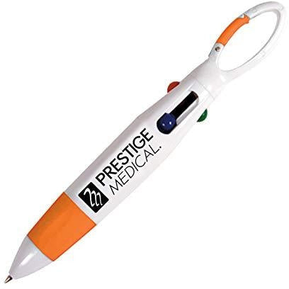 4-Color Carabiner Pen Orange