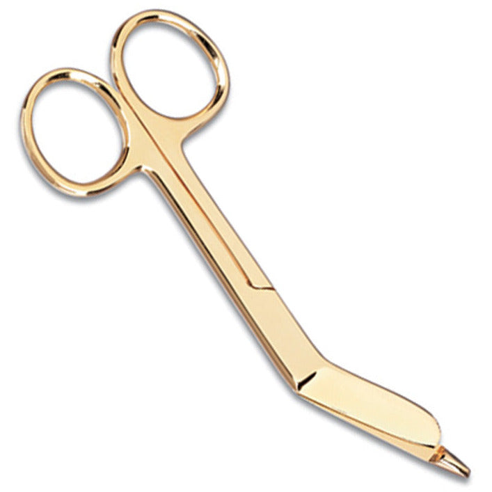 4.5" Gold Plated Bandage Scissor