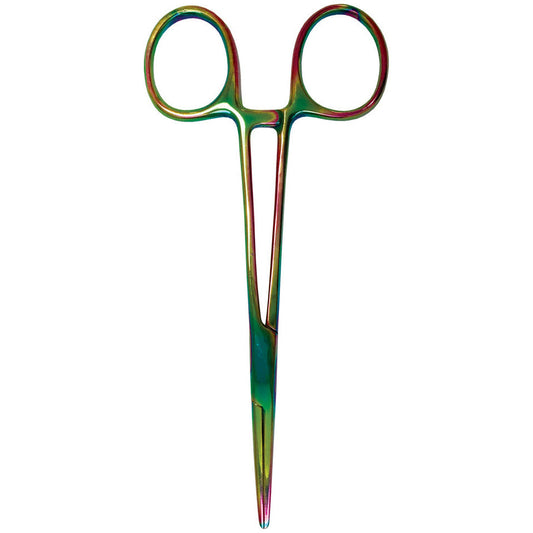 5.5" Kelly Forceps - Rainbow Finish