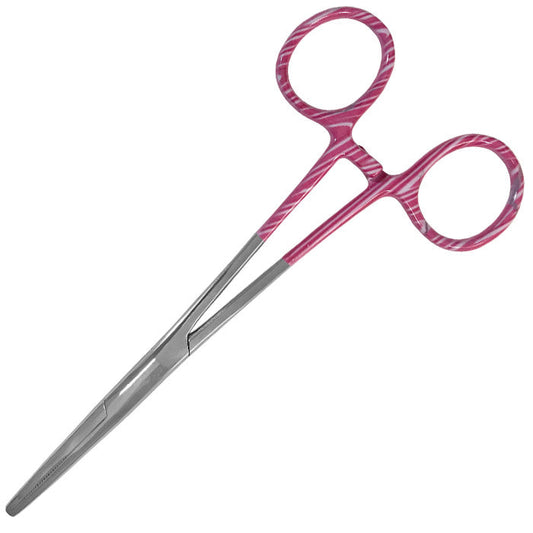 5.5" ColorMate™ Kelly Forceps Candy Swirls Pink