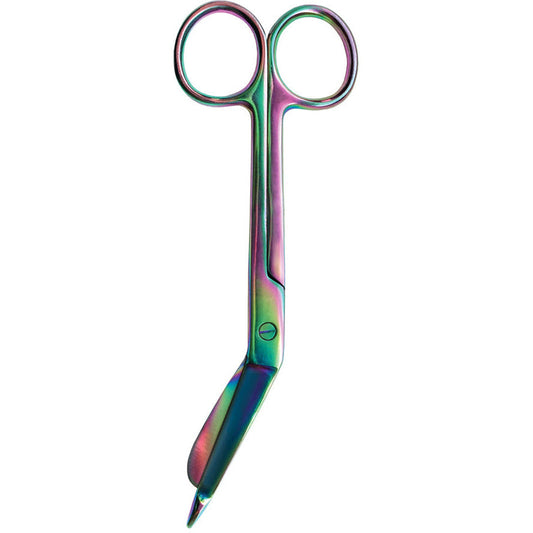 5.5" Bandage Scissor - Rainbow Finish