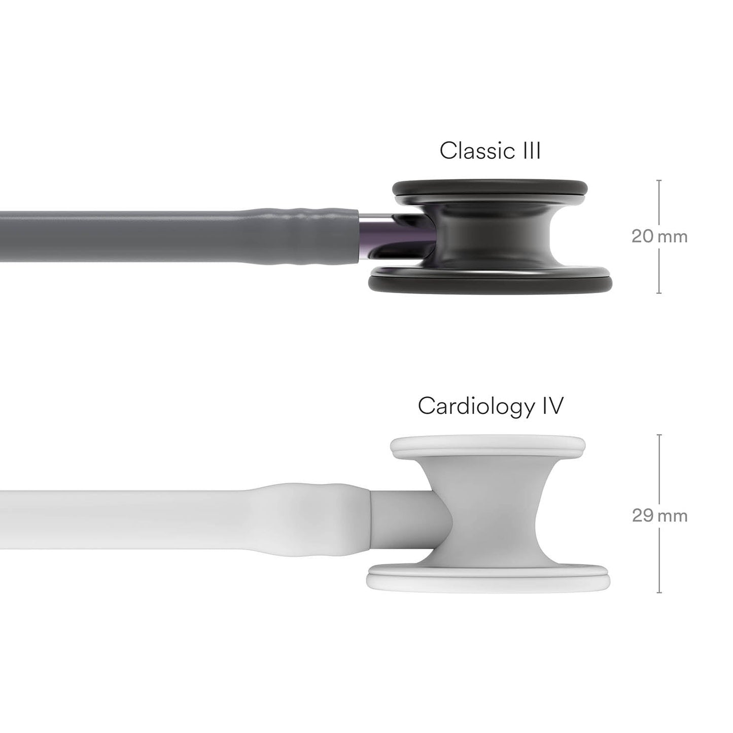 Littmann Classic III Monitoring Stethoscope: Smoke & Gray - Violet Stem 5873