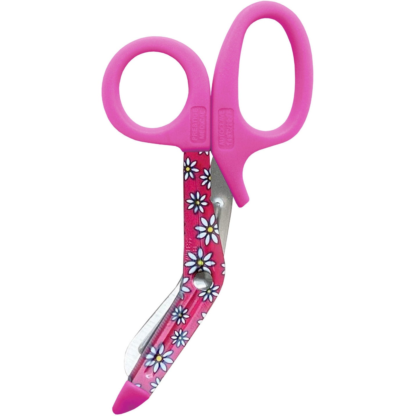 5.5" StyleMate Utility Scissors - Daisies Hot Pink