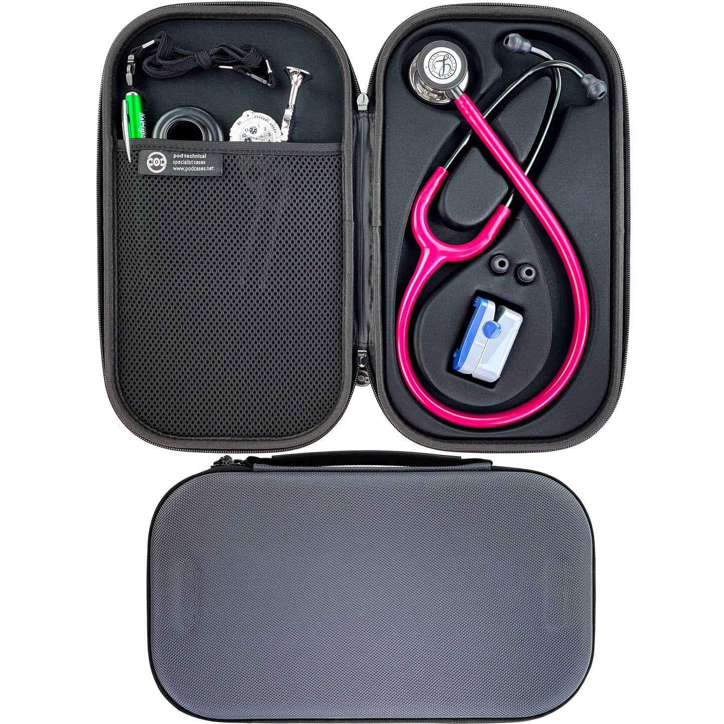 Pod Technical Cardiopod II Stethoscope Case for all Littmann Stethoscopes - Smoke