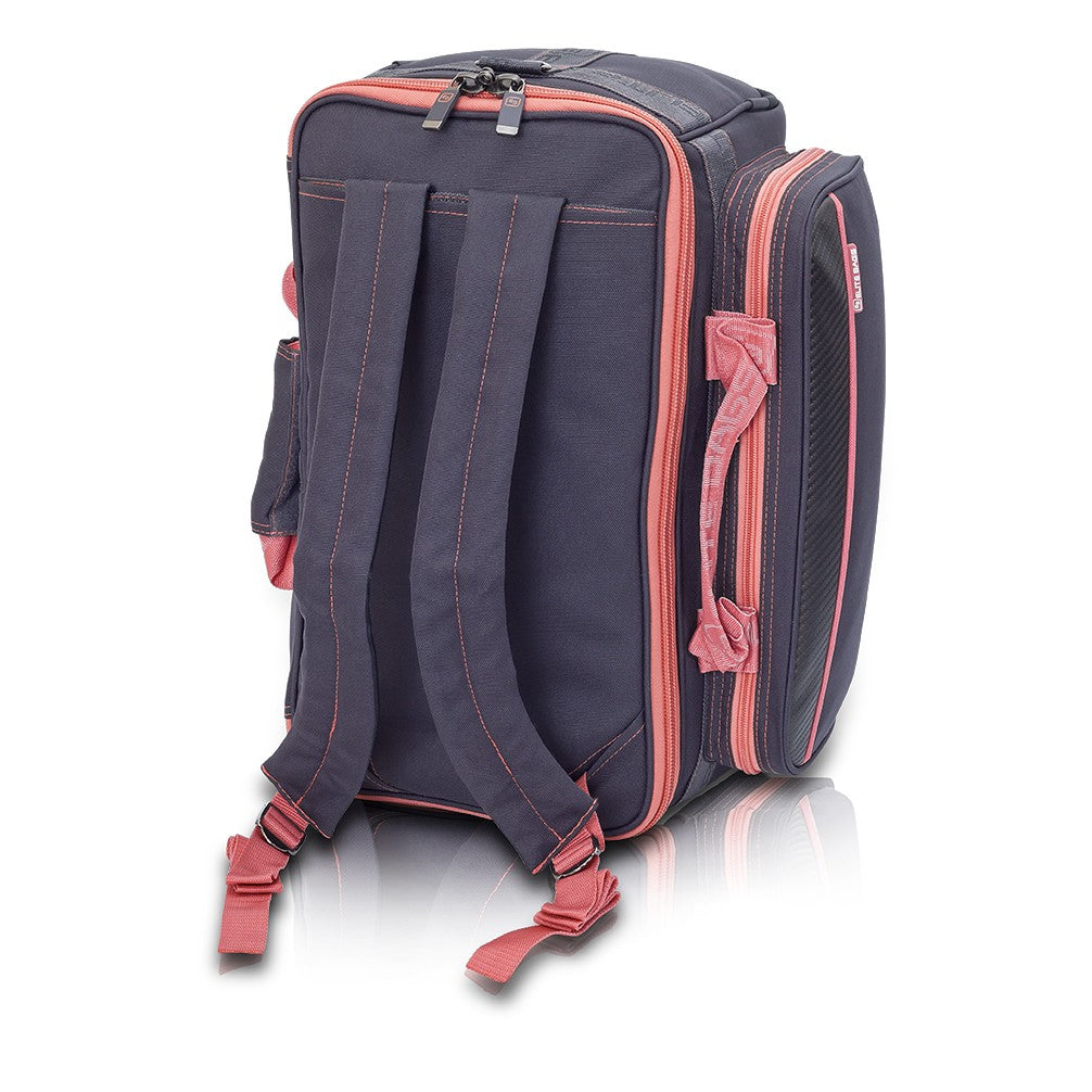 GP's Lightweight medical bag - Grey and Salmon pink